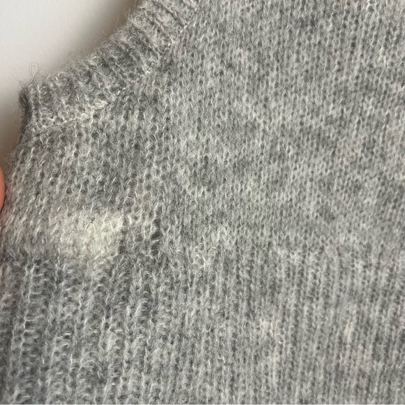 🐑 NWT Free People Dream Maker Vest Light Heather Grey | Sz Small | Alpaca Blend - Picture 8 of 11